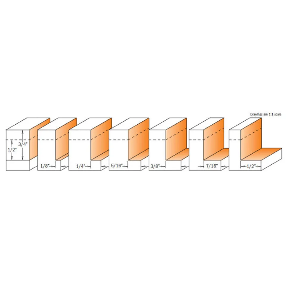 CMT 7-in-1 Rabbet Bit - 3/4in