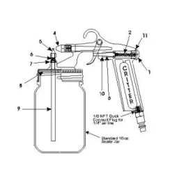 Critter Spray Gun Nozzle Spring