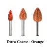 Flame Saburr Tooth Carbide Burrs - 1/4 inch Shank