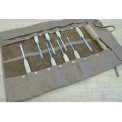 Small Deluxe Leather Chisel Roll